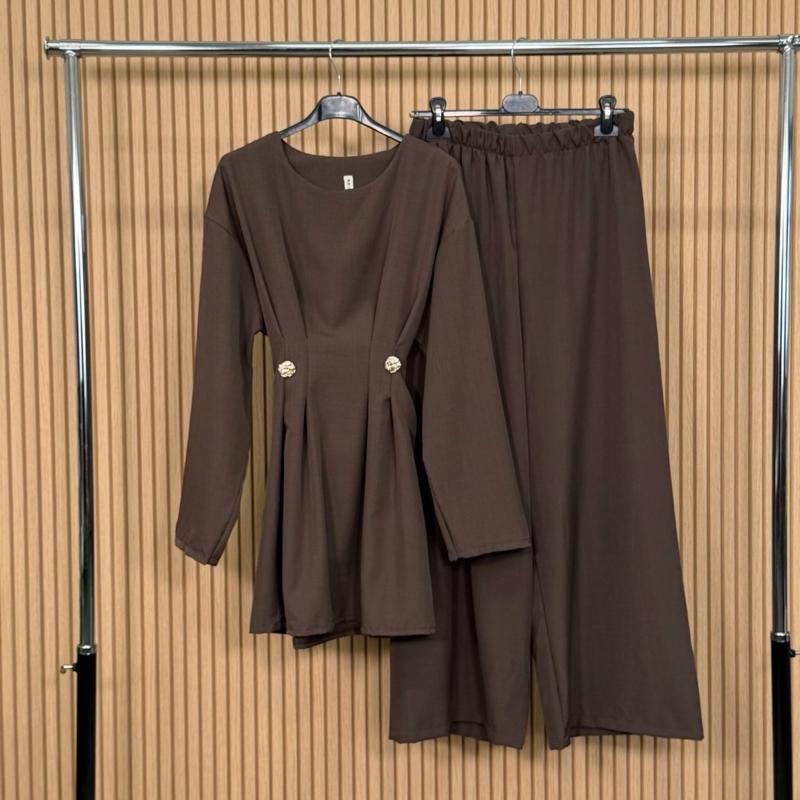 Tie Waist Wide Leg Co-ord Set