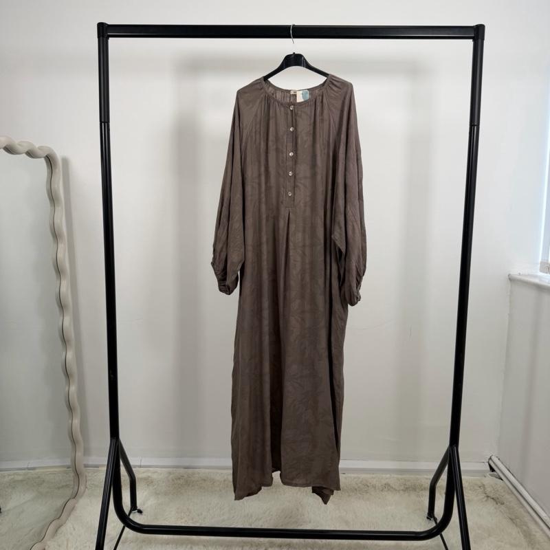 MV - Floral & Plain Viscose Button Maxi Dress with Pockets (8-22)