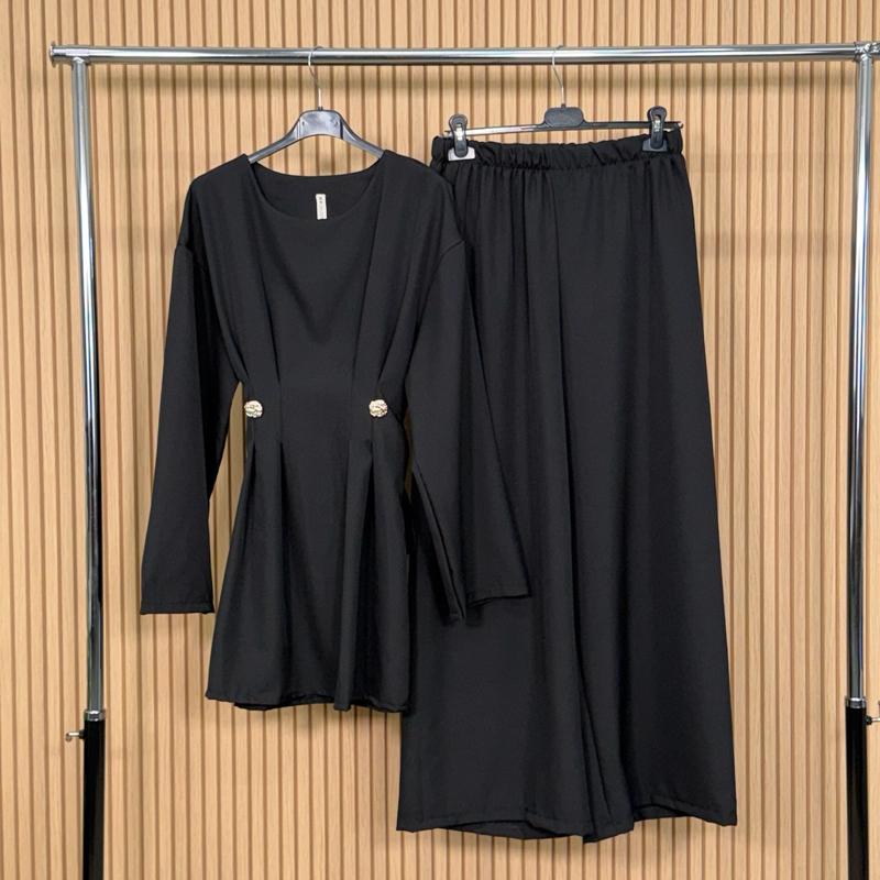 Tie Waist Wide Leg Co-ord Set
