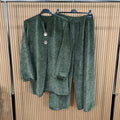 MV – Velvet Feel Plain Gold Button Co-Ord Set | 8–16