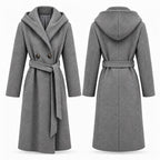 Hooded Belted Trench Coat