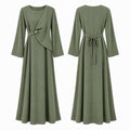 Draped Waist Maxi Dress