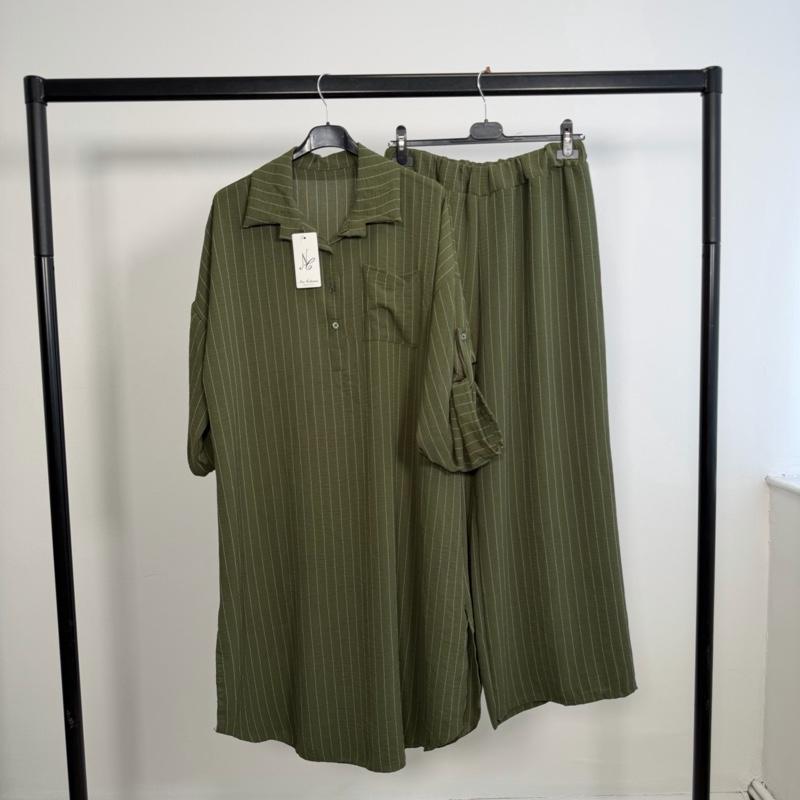 Three Button Pinstripe Co-ord Set