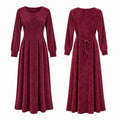 Pleated Tie Back Maxi Dress