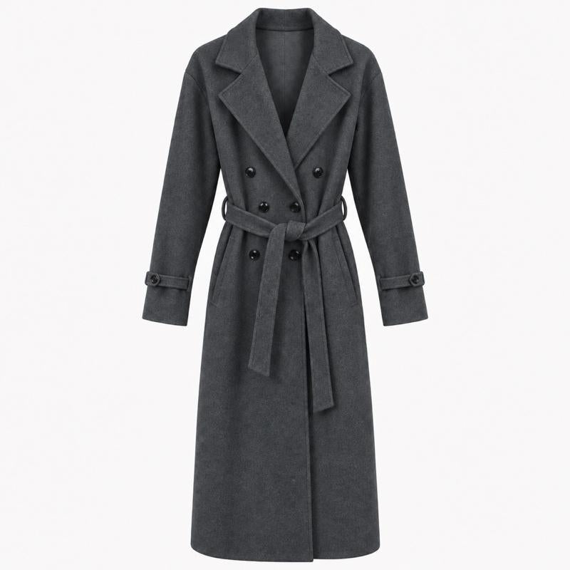 MV – Woolly Belted Trench Coat with Pockets(8-16)