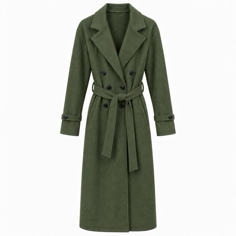 MV – Woolly Belted Trench Coat with Pockets(8-16)