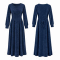 Pleated Tie Back Maxi Dress