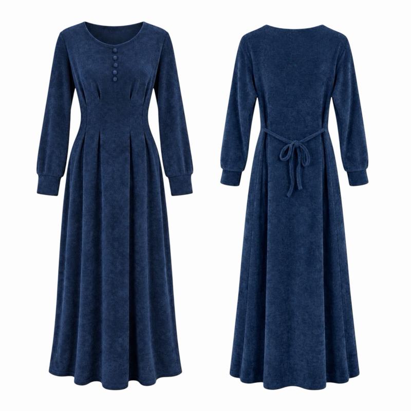 Pleated Tie Back Maxi Dress