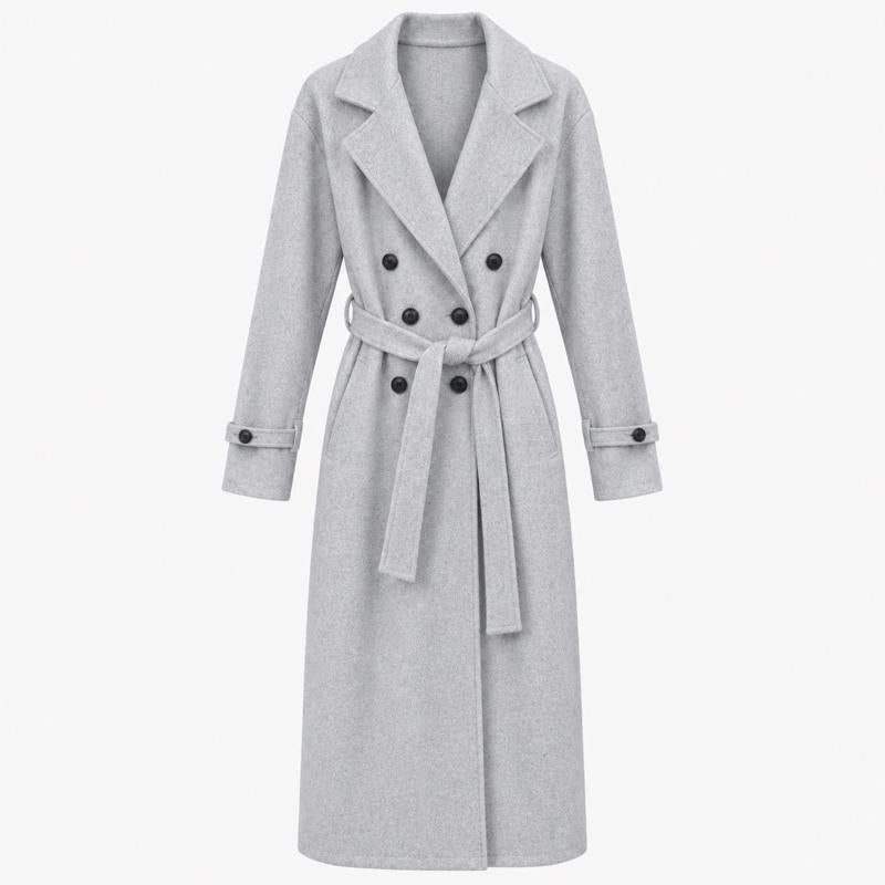 MV – Woolly Belted Trench Coat with Pockets(8-16)