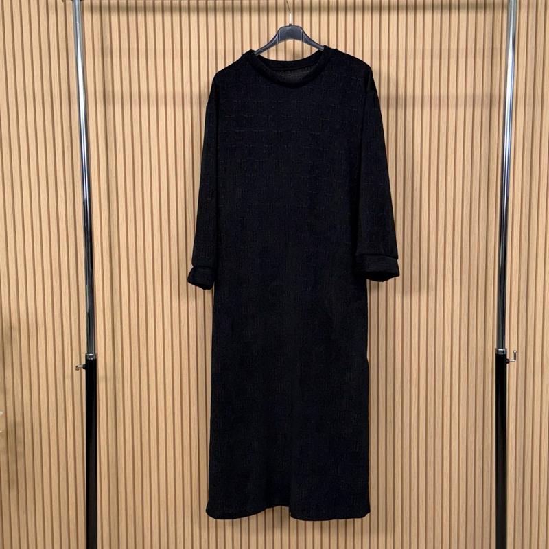 MV – Premium Soft Textured Long Jumper Dress with Pockets (8–18)