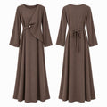 Draped Waist Maxi Dress