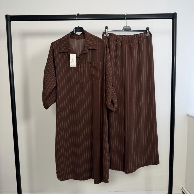 Three Button Pinstripe Co-ord Set