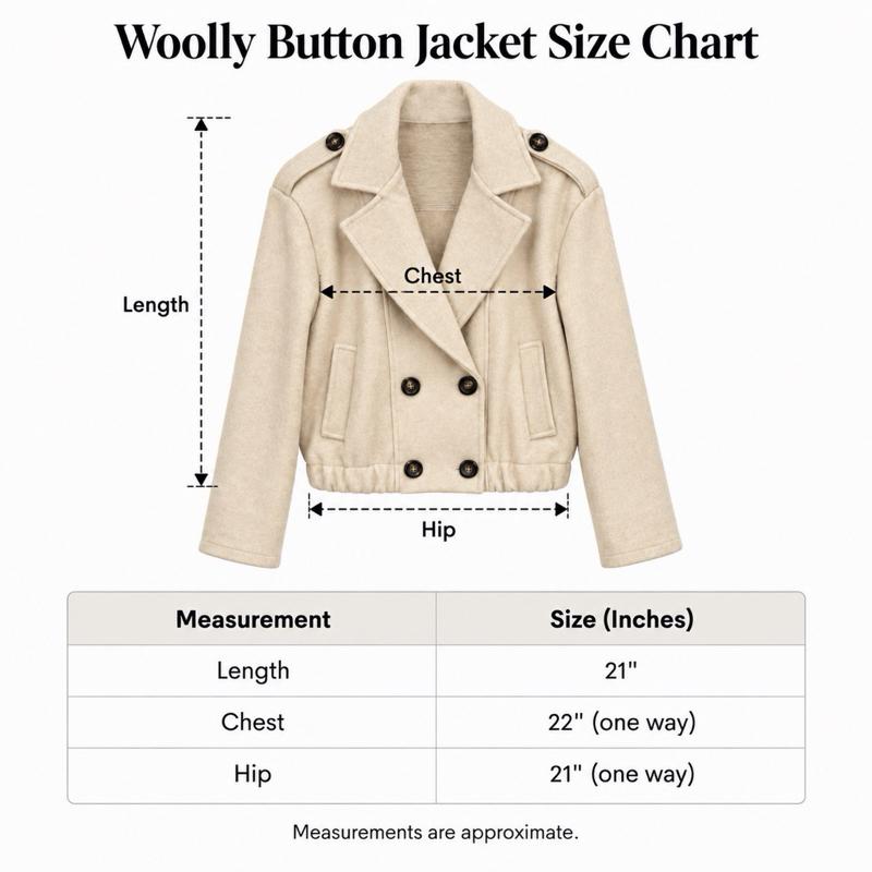 MV - Woolly Cropped Trench Jacket with Pockets(8-14)