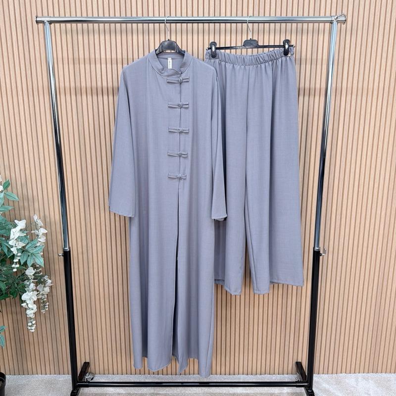 MV - Knot Detail Longline Jacket & Wide Leg Trouser Co-Ord Set