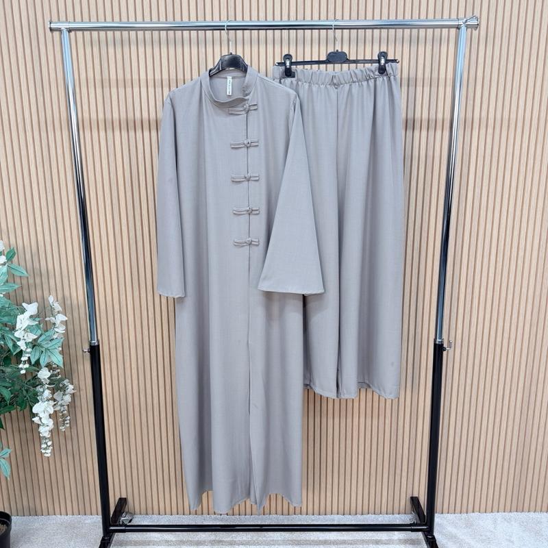 MV - Knot Detail Longline Jacket & Wide Leg Trouser Co-Ord Set