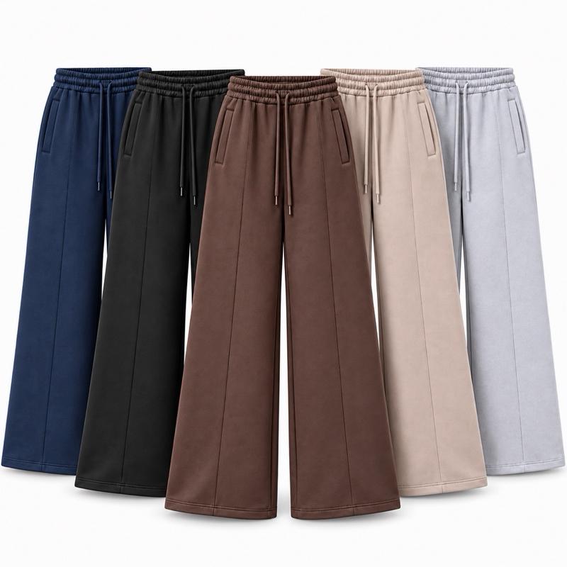 MV - Cotton Straight Leg Joggers with Zip Pockets (S,M,L,XL)