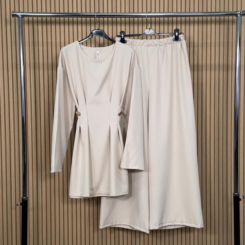 Tie Waist Wide Leg Co-ord Set