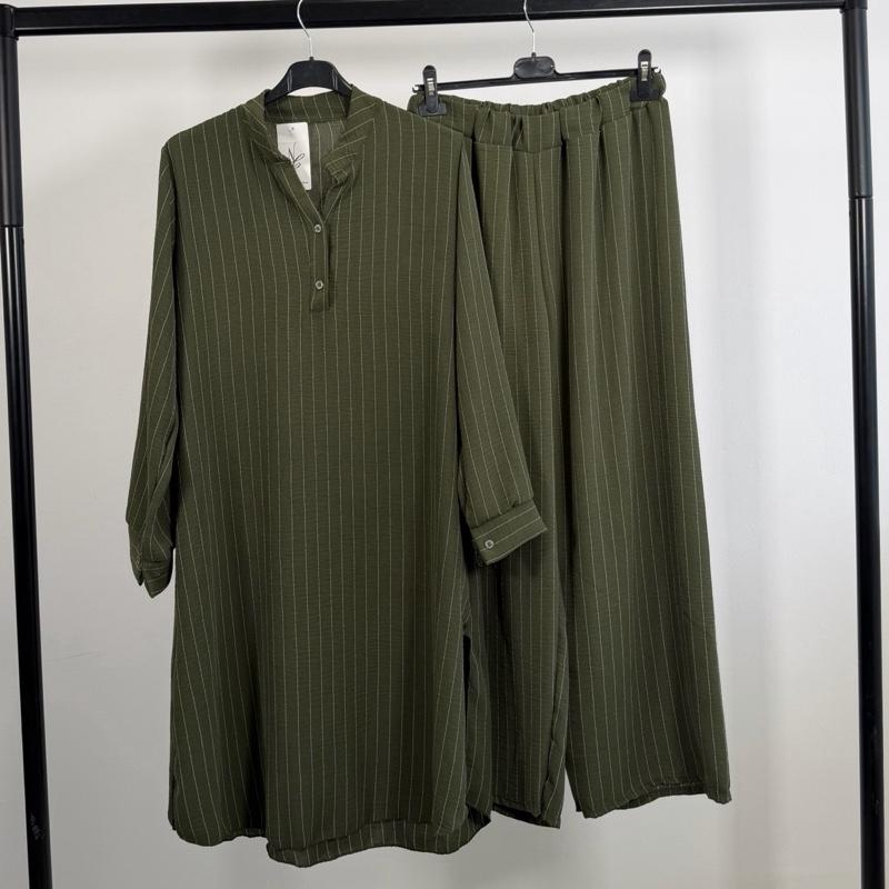 Pinstripe Relaxed Co-ord Set