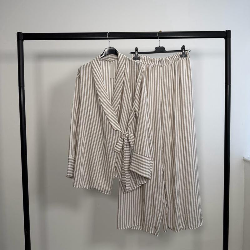 Mode Ville - Stripe Tie Co-Ord Set (8-16)