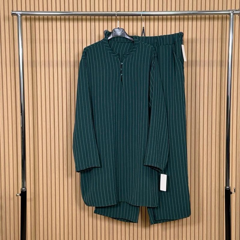 MV - Pinstripe Co-Ord Set with Pockets | Soft Stretch Lounge & Casual Outfit | UK 8-16