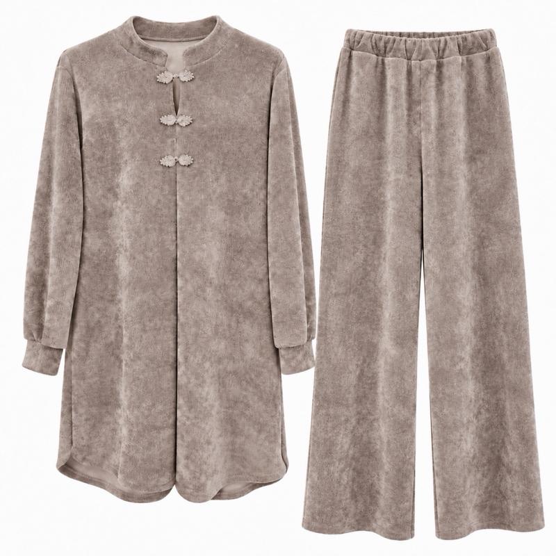 MV - Soft Touch Feel Knot Button Co-Ord (8-16)