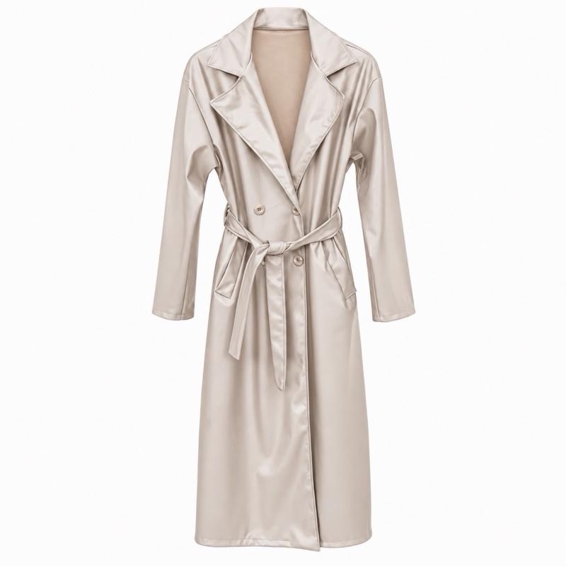 Longline Belted Trench Coat