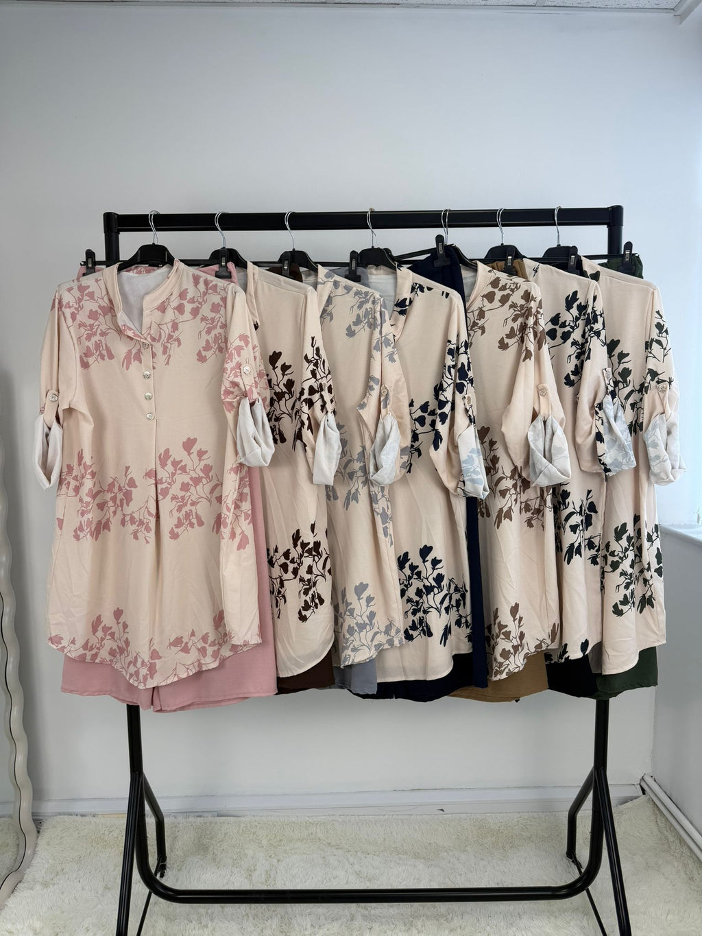 Floral Print Set - Relaxed Fit (Top & Trousers)