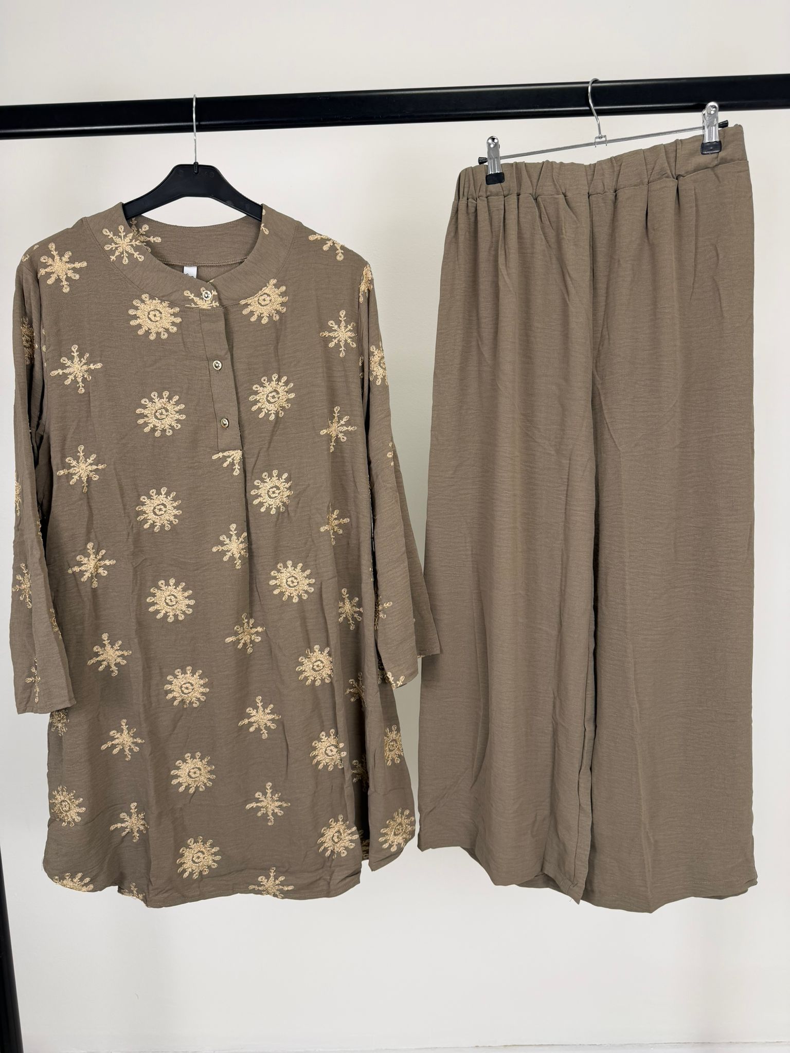Gold Embroidered Co-Ord Set