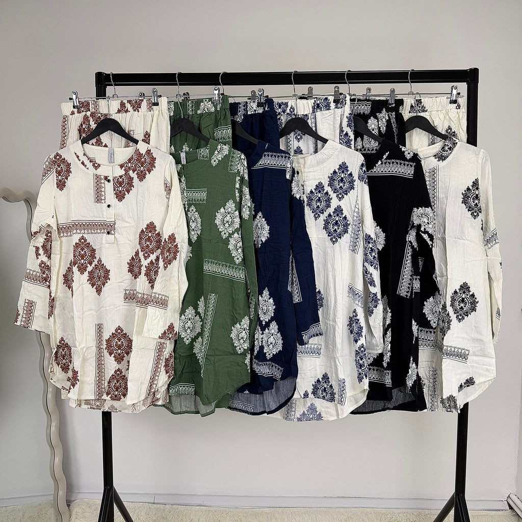 Printed Viscose Co-Ord Set