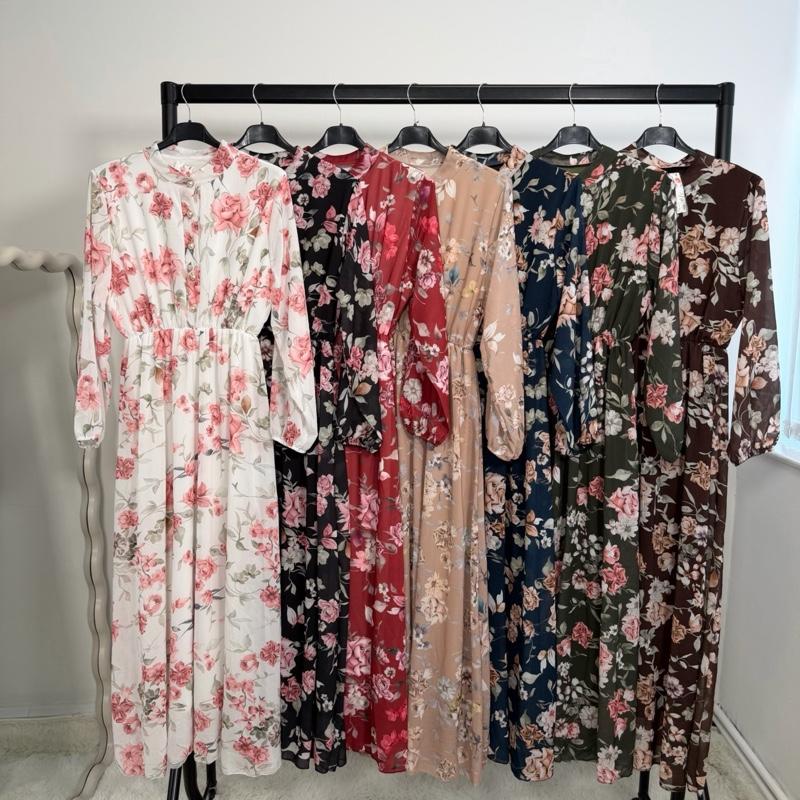 Mode Ville - Chiffon feel Bloom Maxi Dress (8-16)
