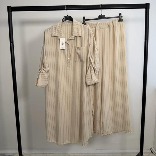 Mode Ville - 3 Button Pinstripe Co-Ord Set (8-16)