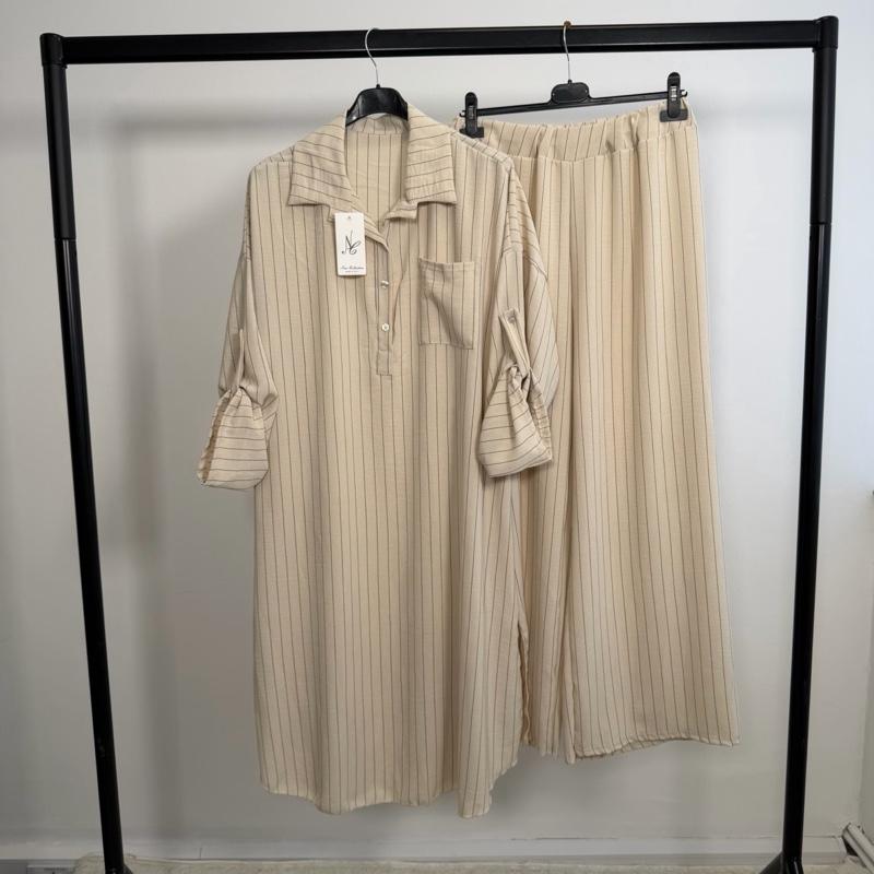 Three Button Pinstripe Co-ord Set