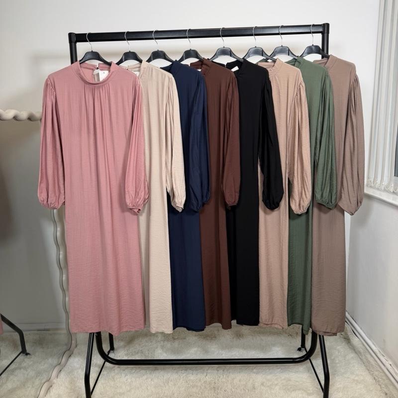 MV - Premium Soft Viscose | Tie Back Maxi Dress | Modest | One Size fits 8-18 |