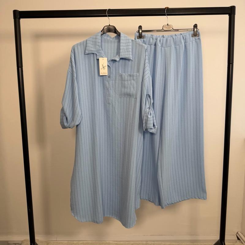 Mode Ville - 3 Button Pinstripe Co-Ord Set (8-16)
