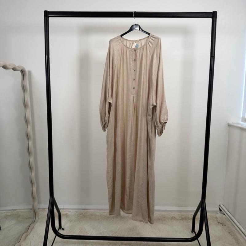MV - Floral & Plain Viscose Button Maxi Dress with Pockets (8-22)