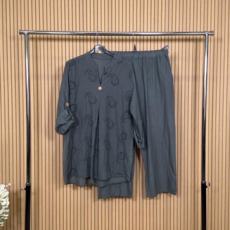 Embroidered Paisley Co-ord Set