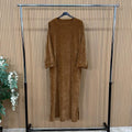 MV - Plain Velvet Feel Pocket Maxi Dress (8–16)