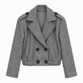 Cropped Trench Jacket