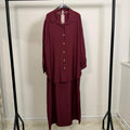 Oversized Shirt and Maxi Dress Set