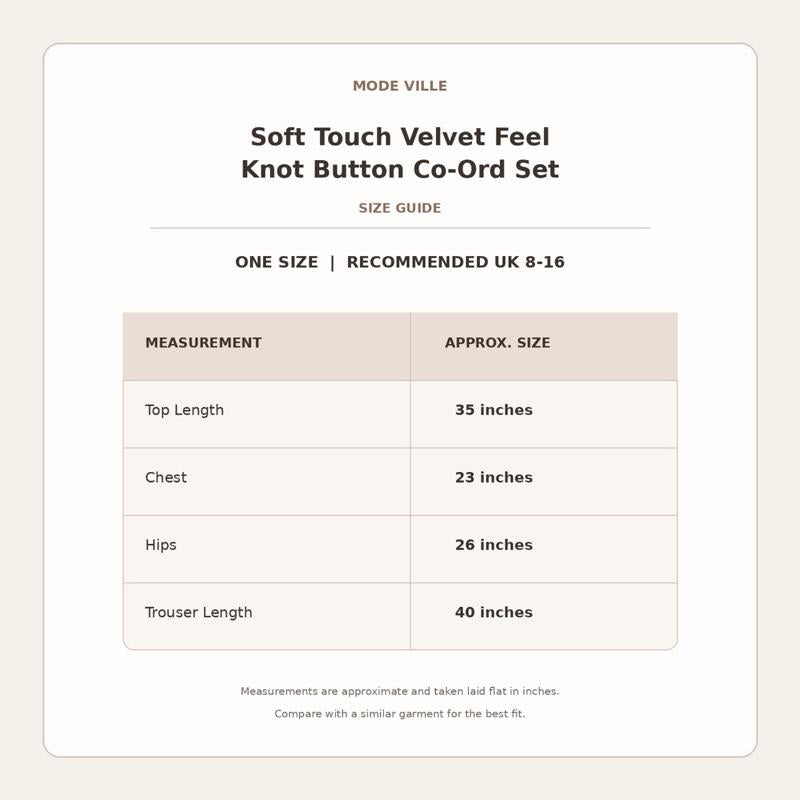 MV - Soft Touch Feel Knot Button Co-Ord (8-16)