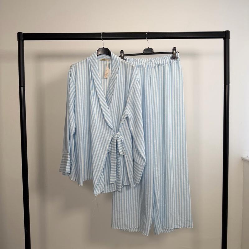 Mode Ville - Stripe Tie Co-Ord Set (8-16)