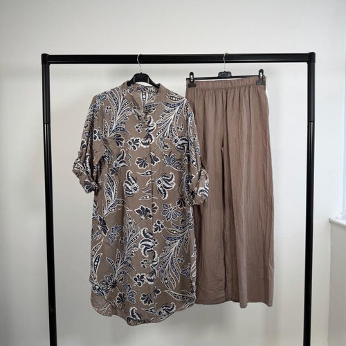 Mode Ville - Luna Cotton Feel Co-Ord Set (8-14)