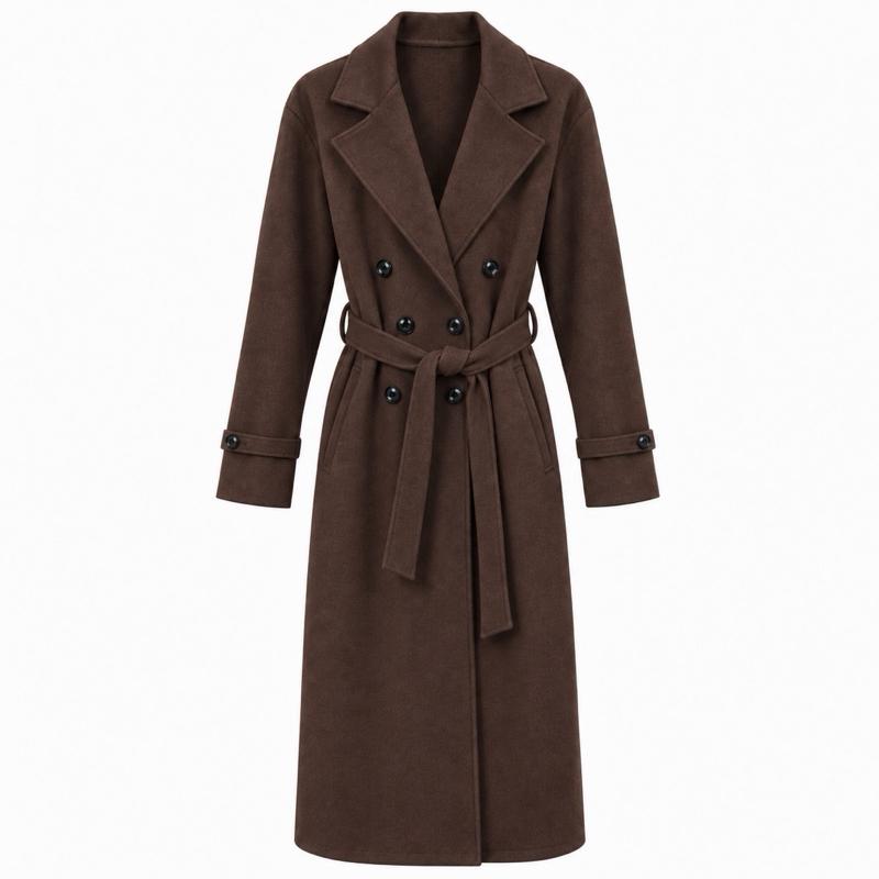 MV – Woolly Belted Trench Coat with Pockets(8-16)