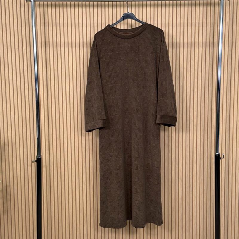 MV – Premium Soft Textured Long Jumper Dress with Pockets (8–18)