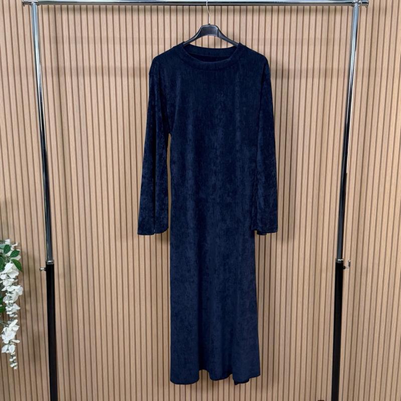 Round Neck Tie Waist Maxi Dress