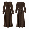 Pleated Tie Back Maxi Dress