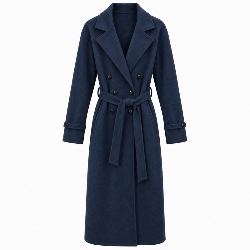 MV – Woolly Belted Trench Coat with Pockets(8-16)